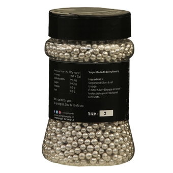 Virgo Silver Balls Edible - Size 2