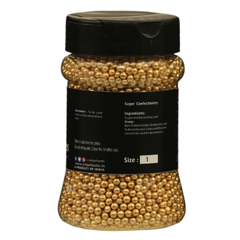 Virgo Golden Dragees Decorative - Size 1