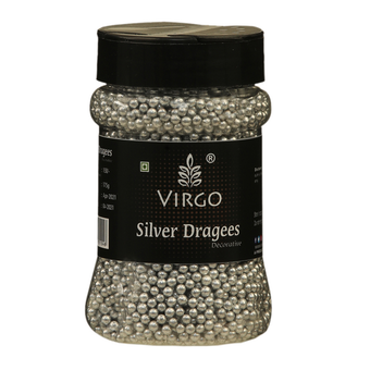 Virgo Silver Dragees Decorative - Size 1