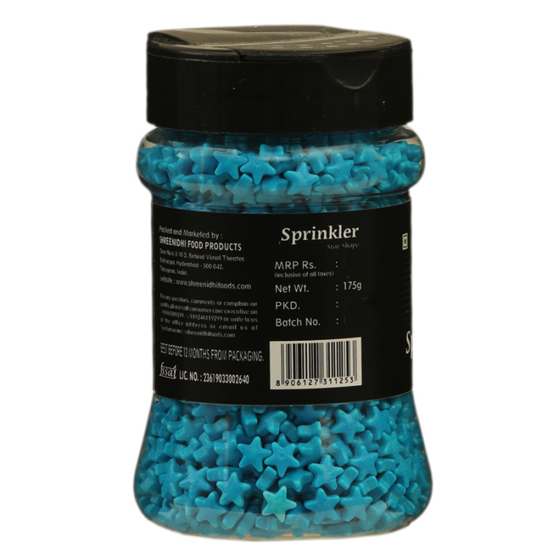 Virgo Sprinkler Star Shape - Blue - 175gms