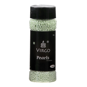 Virgo Pearls - Green 1 mm