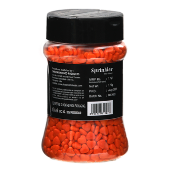 Virgo Sprinkler Heart Shape - Orange