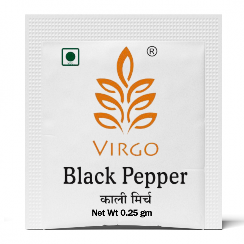 Virgo Black Pepper powder Sachet 0.25 gms x 250 nos