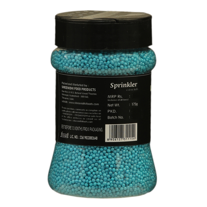 Virgo Sprinkler Color Balls 175 Gms  - Blue