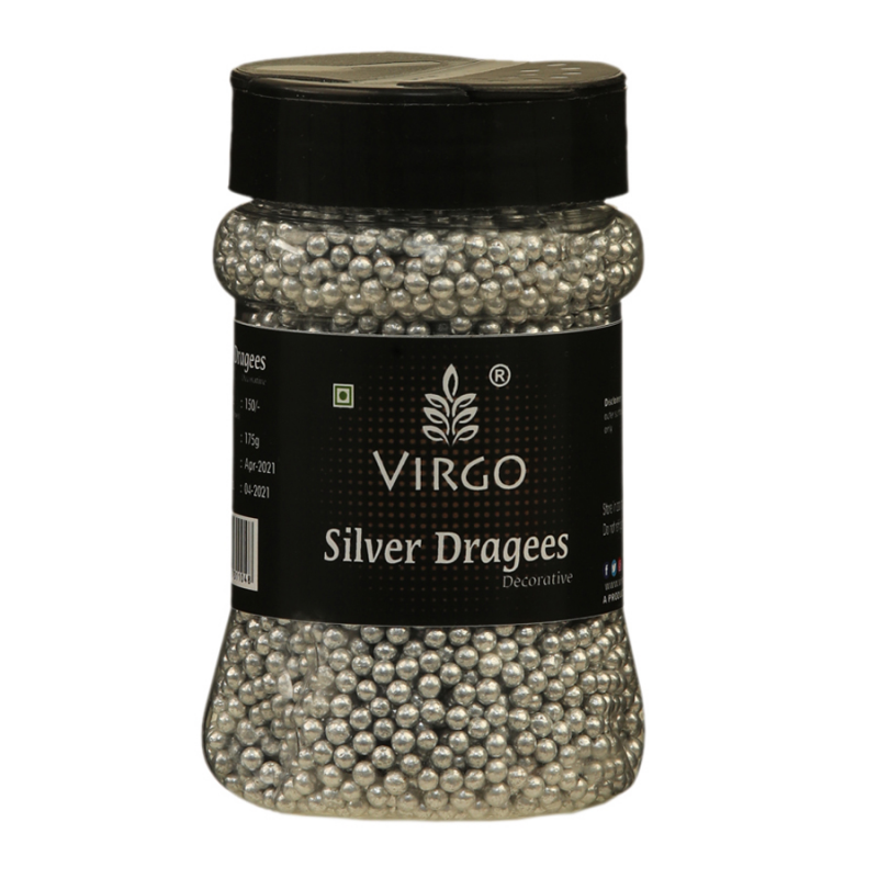 Virgo Silver Dragees Decorative Size 1 - 175 Gms