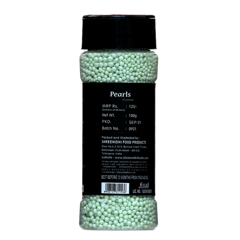 Virgo Pearls - Green - 1 mm