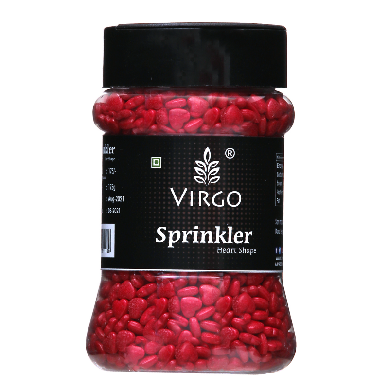 Virgo Sprinkler Heart Shape - Maroon