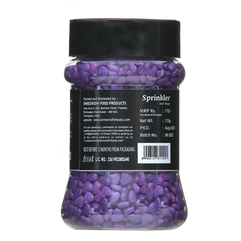 Virgo Sprinkler Heart Shape - Purple