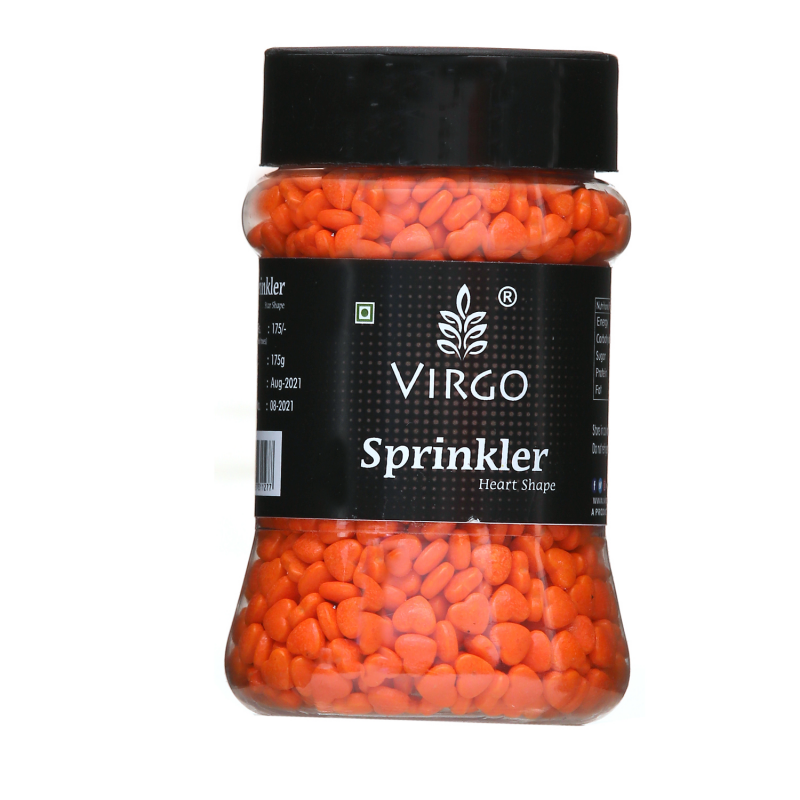 Virgo Sprinkler Heart Shape - Orange